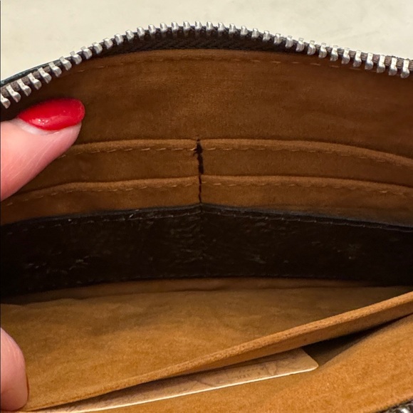 NWOT Patricia Nash ST. CROCE Leather Wristlet Clutch TOOLED TURQUOISE P556133 - Picture 8 of 9